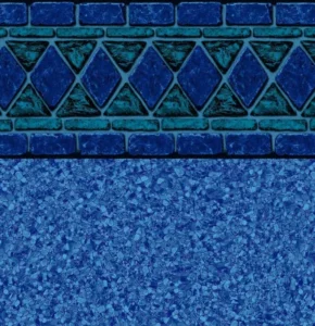 Blue Lancashire pool liner pattern